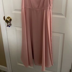 Beautiful beaded 2 piece dress.  Mauve size 14